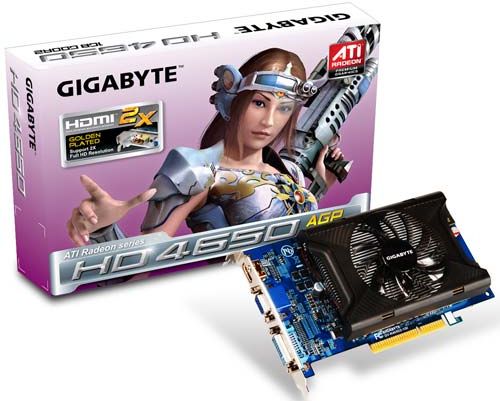 AGP-версию Radeon HD 4650 от Gigabyte.
